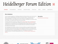 heidelberger-forum-edition.de Webseite Vorschau