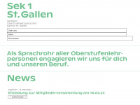 sek1sg.ch Webseite Vorschau