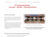 kslinearmotor.de Webseite Vorschau