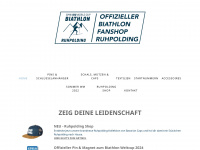 biathlon-fanshop.com Webseite Vorschau