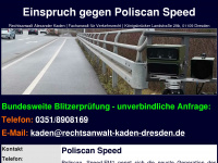 einspruch-gegen-poliscanspeed.de Webseite Vorschau