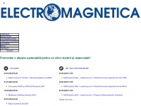 electromagnetica.ro Webseite Vorschau