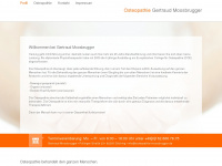 osteopathie-moosbrugger.de Webseite Vorschau