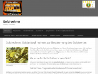 gold-rechner.org Webseite Vorschau