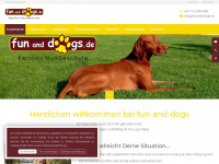 fun-and-dogs.de Webseite Vorschau