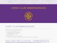 lions-emmendingen.de Webseite Vorschau