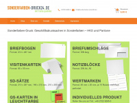 sonderfarben-druck24.de Webseite Vorschau