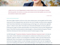 hanna-parnow.de Webseite Vorschau