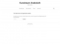 kunstraum-anakoluth.de Webseite Vorschau