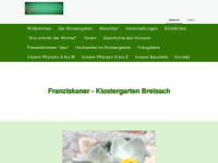 franziskaner-klostergarten-breisach.de Webseite Vorschau
