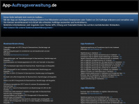 app-auftragsverwaltung.de Webseite Vorschau