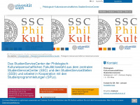 ssc-philkultur.univie.ac.at Webseite Vorschau