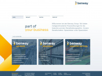 benway-group.com Webseite Vorschau