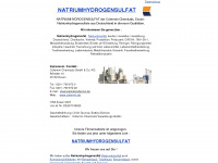 natriumhydrogensulfat.de Webseite Vorschau