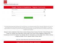 veganer-community.com Webseite Vorschau