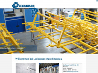 lexhauser-maschinenbau.de Webseite Vorschau