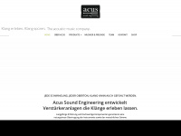 acus-sound.com Webseite Vorschau