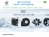 coolingfanfactory.com Webseite Vorschau