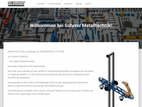 scherer-metalltechnik.de Webseite Vorschau
