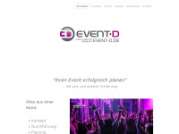 event-d.de Webseite Vorschau