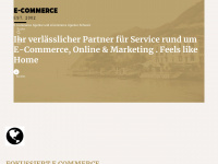 e-commerceagentur.ch Webseite Vorschau