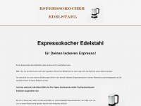 espressokocheredelstahl.de Webseite Vorschau
