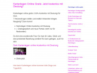 kartenlegenonlinegratis.com Webseite Vorschau