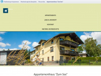 appartementhaus-zum-see.de Webseite Vorschau