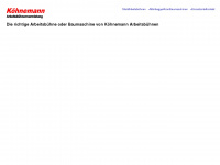 koehnemann-arbeitsbuehnen.de Webseite Vorschau