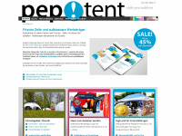 peptent.ch Webseite Vorschau