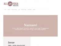 all-in-yoga.at Webseite Vorschau
