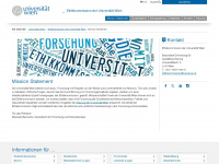 ethikkommission.univie.ac.at Webseite Vorschau
