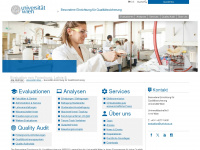 qs.univie.ac.at Webseite Vorschau