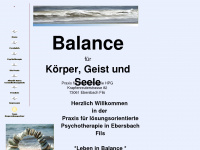 psychotherapie-ebersbach.de Webseite Vorschau