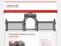 zaunex.de Webseite Vorschau