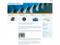 koeppern-ecm-electrochemical-machining.de Webseite Vorschau