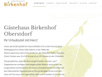 birkenhof-oberstdorf.de Webseite Vorschau