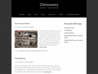 chriscovery.de Webseite Vorschau