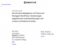 comotive.ch Webseite Vorschau