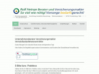 rolfheinze.info Webseite Vorschau
