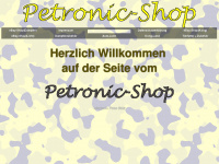 petronic-shop.de Webseite Vorschau