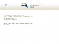 zaf-dent.de Webseite Vorschau