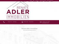 renate-adler-immobilien.info Webseite Vorschau