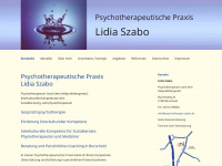 psychotherapie-szabo.de Webseite Vorschau