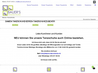 bauers-tanzschuhe.ch Webseite Vorschau