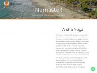 arshayoga.org Webseite Vorschau