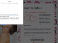 no-single.de Webseite Vorschau
