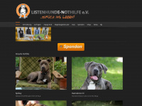 listenhunde-nothilfe.de Webseite Vorschau