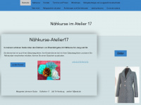naehkurse-atelier17.de Webseite Vorschau