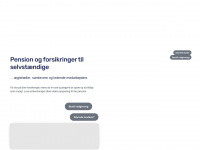 pensionforselvstaendige.dk Webseite Vorschau